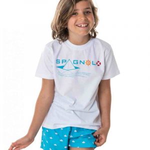 CAMISETA  INFANTIL  SPAGNOLO BARCO