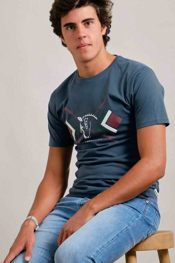 CAMISETA FUSTAS COBALTO