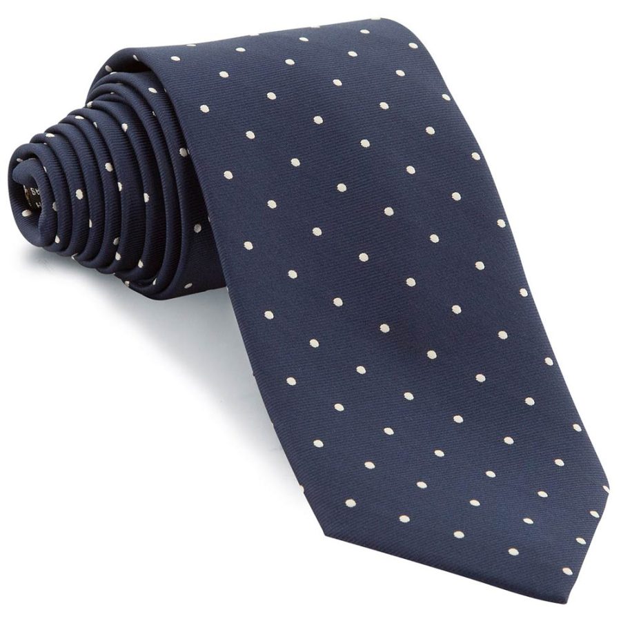 CORBATA MARINO LUNARES BLANCOS