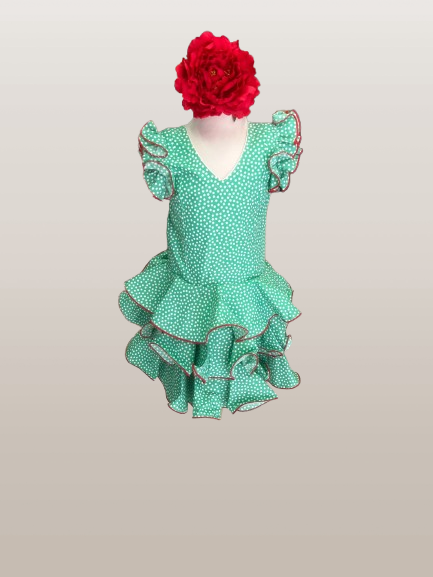 VESTIDO FLAMENCA INFANTIL MD CANELA