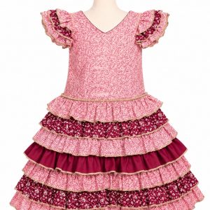 VESTIDO FLAMENCA INFANTIL MD. CANELA