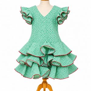 VESTIDO FLAMENCA INFANTIL MD CANELA