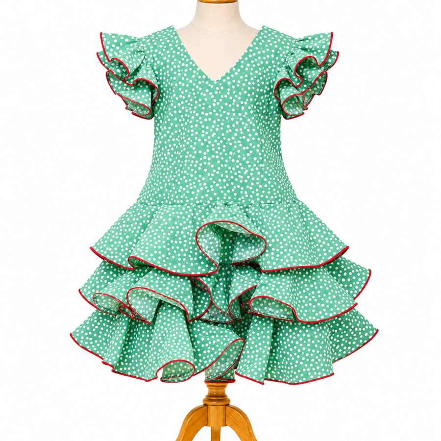 VESTIDO FLAMENCA INFANTIL MD CANELA