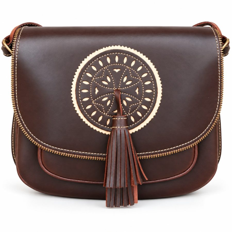 508 BOLSO CREMALLERA MARRON
