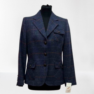 Chaqueta Azul- Camel  Cuadros T42