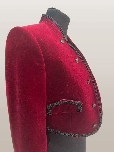 CHAQUETA TERCIOPELO FERIA BURDEOS - Imagen 3