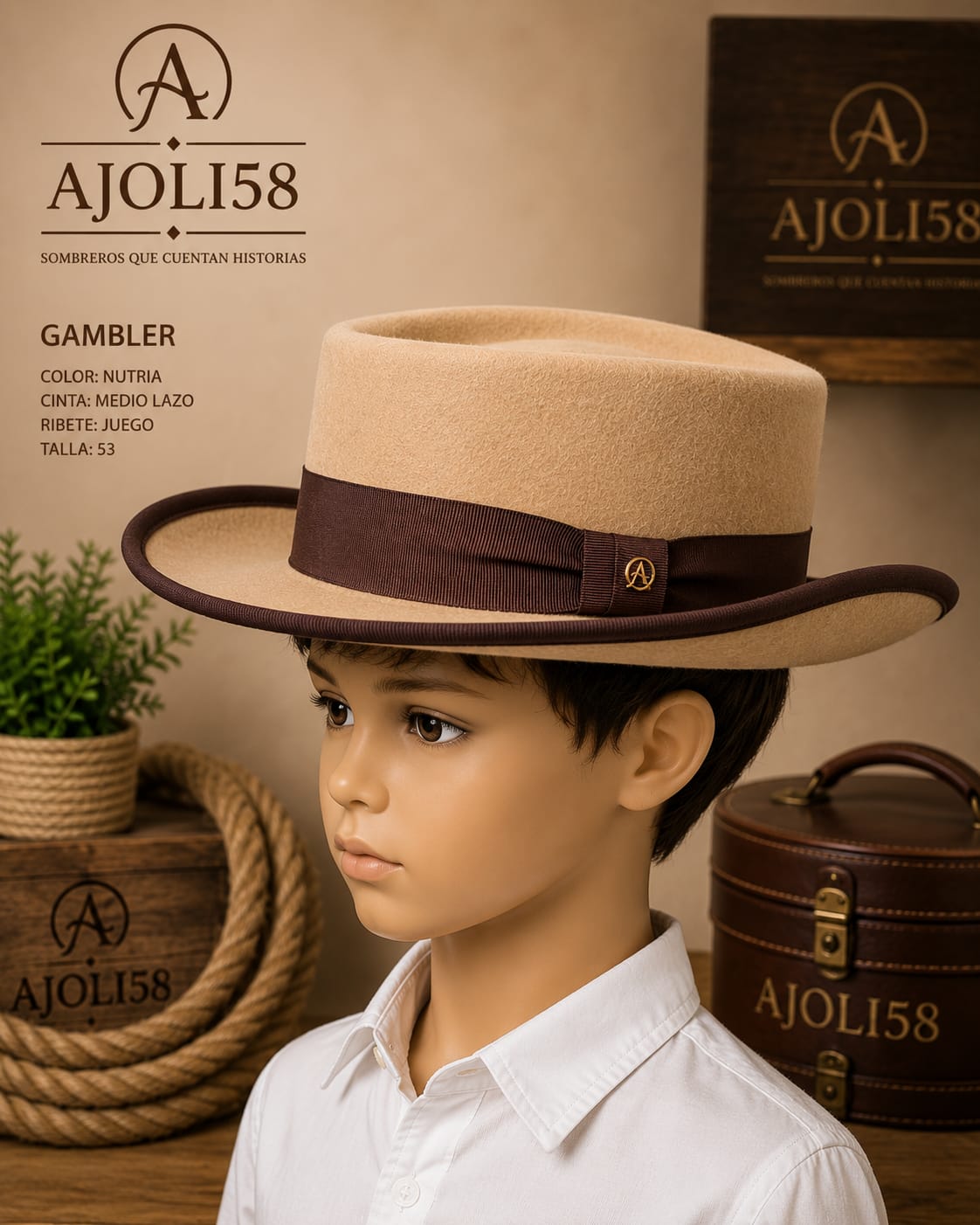 SOMBRERO GAMBLER LANA