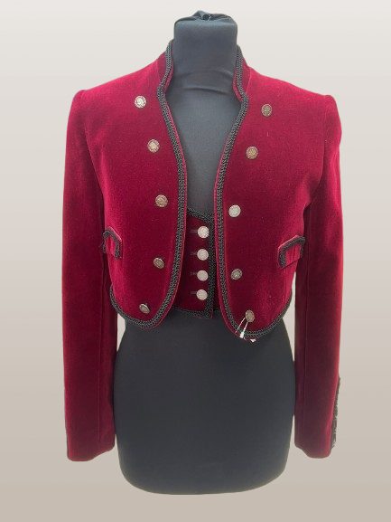 CHAQUETA TERCIOPELO FERIA BURDEOS - Imagen 4