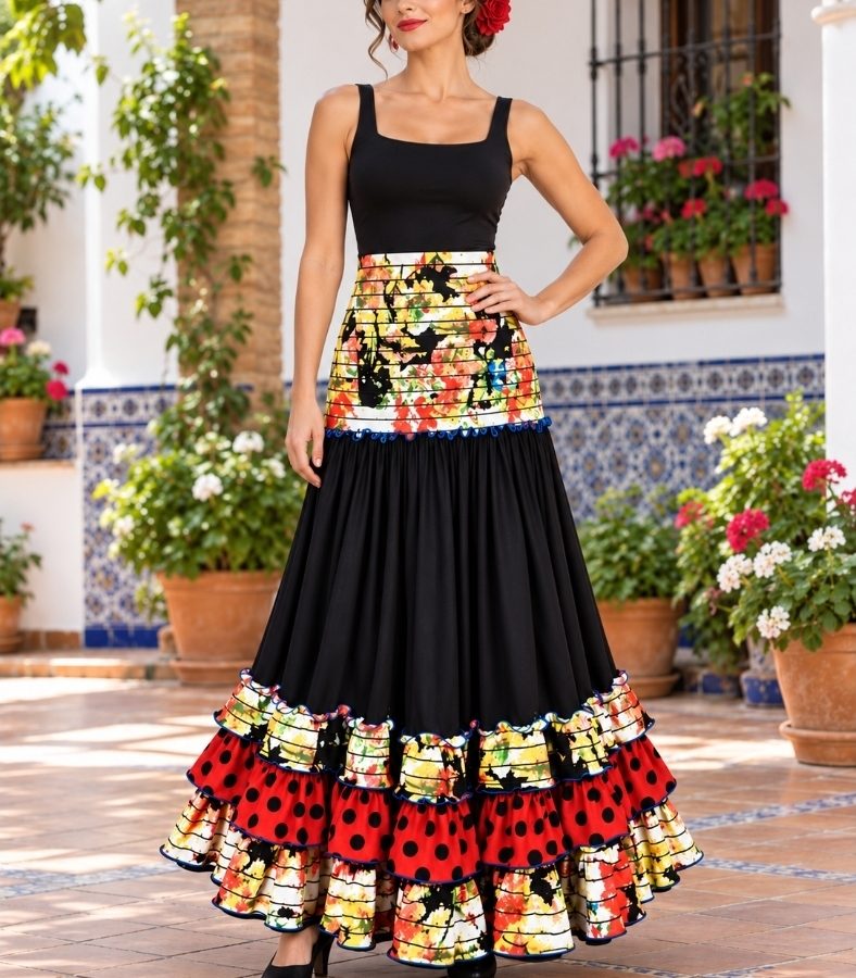 FALDA  FLAMENCA MD. MACARENA