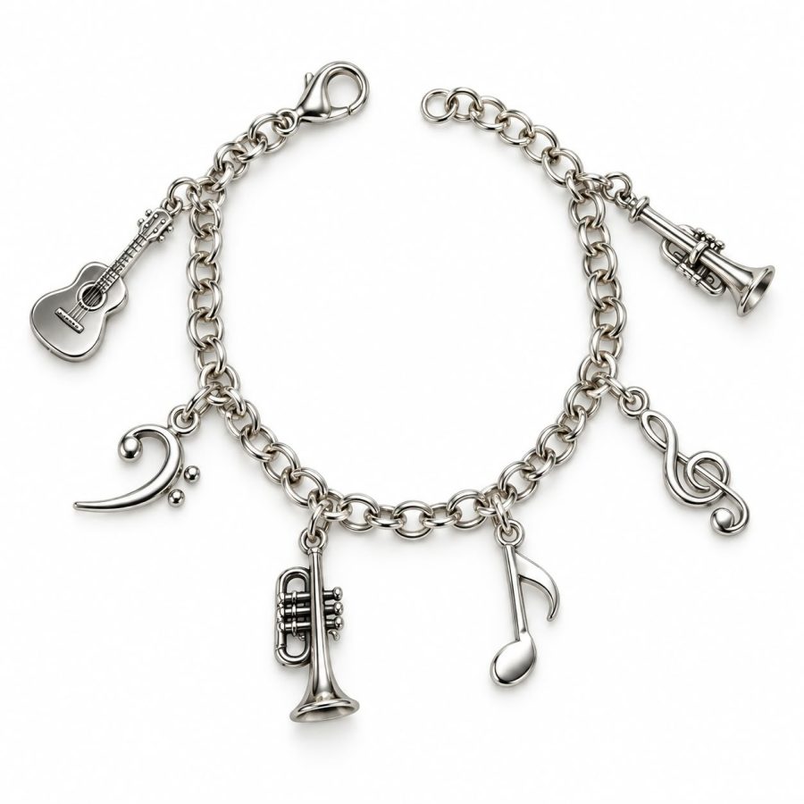 PULSERA MUSICA GRANDE PLATA