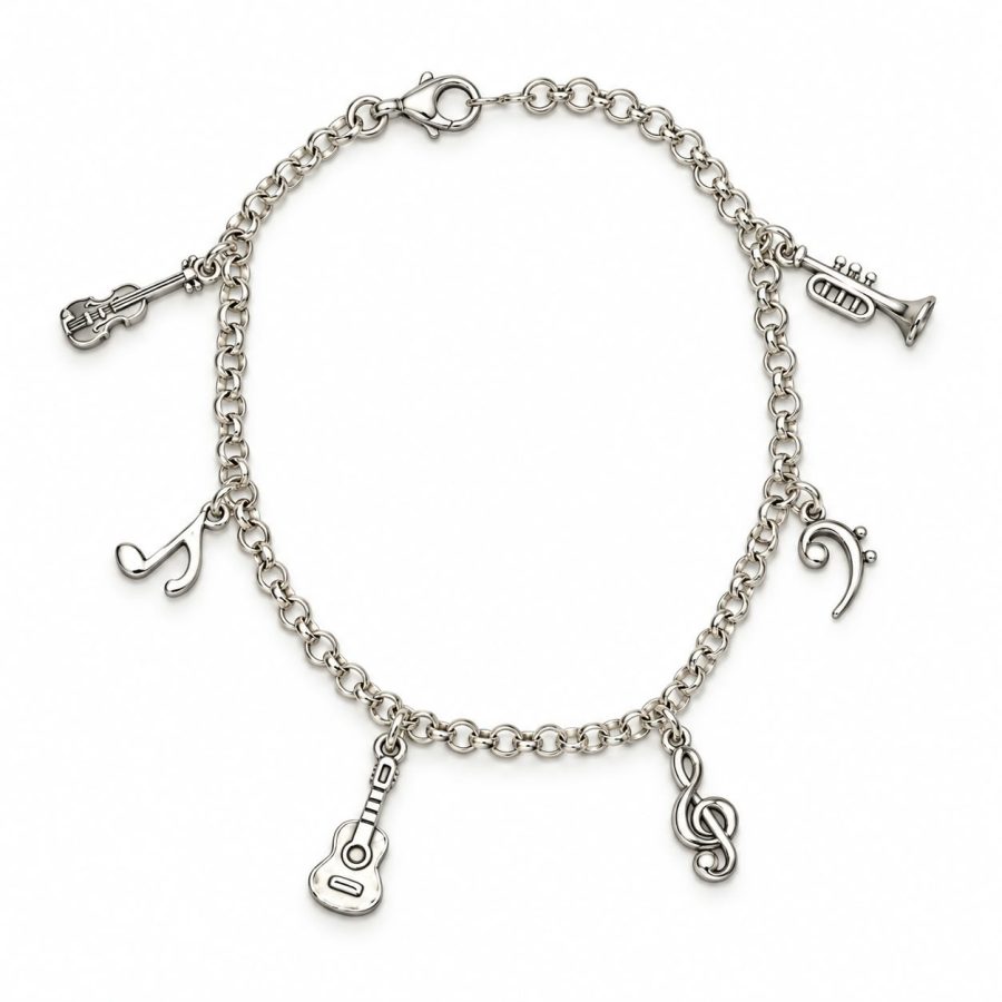 PULSERA MUSICA PLATA PEQUEÑA