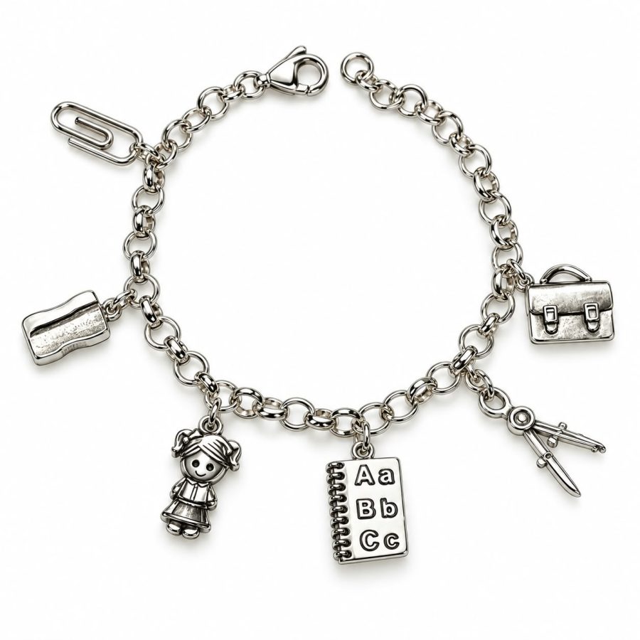 PULSERA PROFESORA GRANDE PLATA