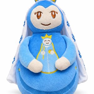 PELUCHE VIRGEN DEL ROCIO GRANDE AZUL
