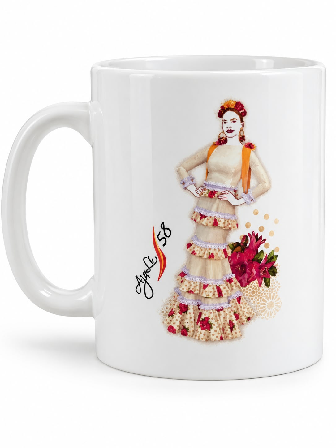 TAZAS AJOLI 58 - COLECCION FLAMENCA - Imagen 2
