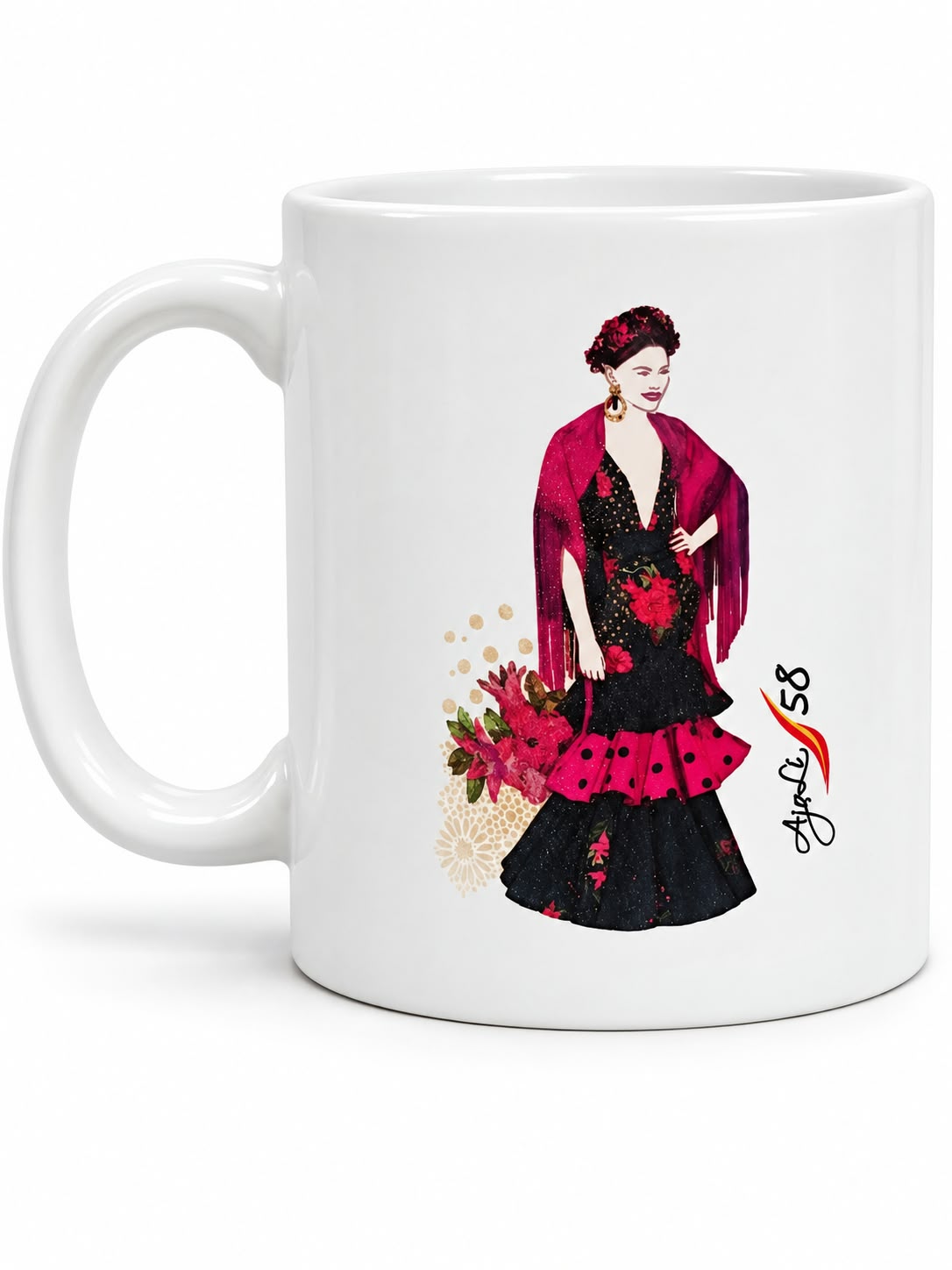TAZAS AJOLI 58 - COLECCION FLAMENCA - Imagen 3