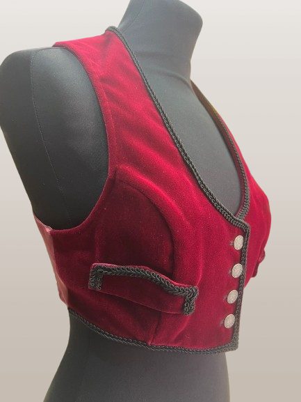CHAQUETA TERCIOPELO FERIA BURDEOS - Imagen 2