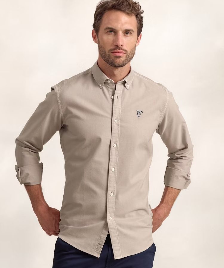 CAMISA GARMENT DYED