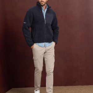 CHAQUETA POLAR EQUESTRIAN/ MARINO