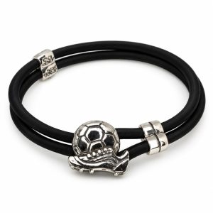 PULSERA FUTBOLERO PLATA