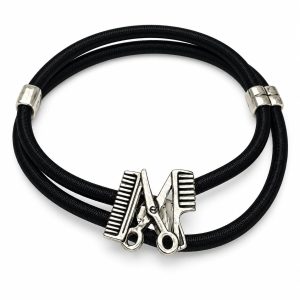 PULSERA PELUQUERO PLATA