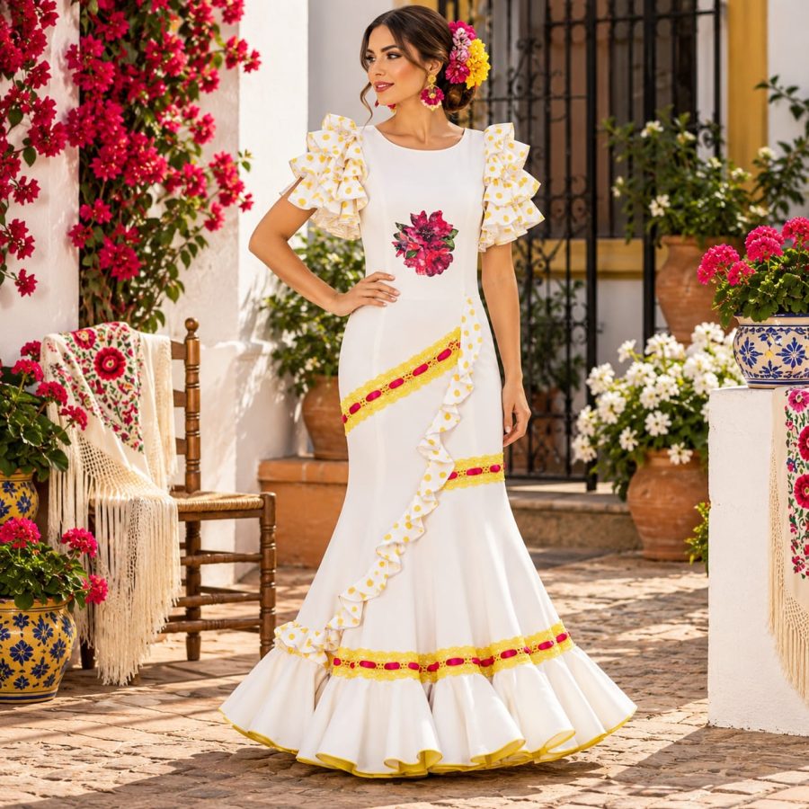 VESTIDO FLAMENCA MOD ESPERANZA (COLECCION CAMINO )