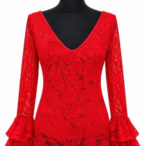 CAMISA FLAMENCA ENCAJE