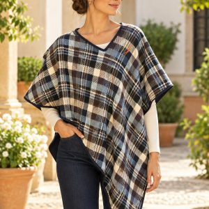 PONCHO CUADROS AJOLI58