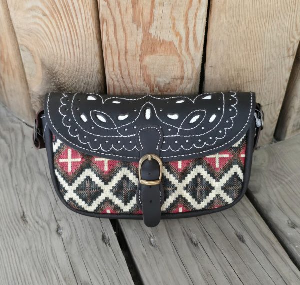 BOLSO / RIÑONERA ROCIERO LONA Y CUERO - Imagen 4
