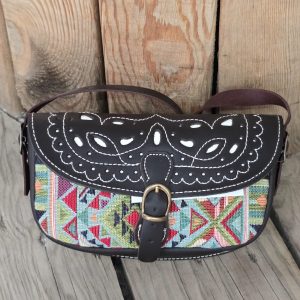 BOLSO / RIÑONERA ROCIERO LONA Y CUERO
