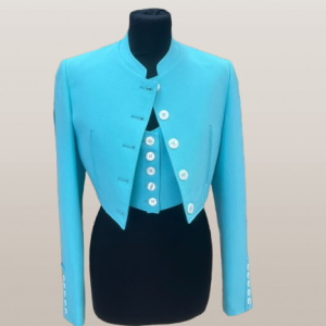 CHAQUETA Y CHALECO TURQUESA