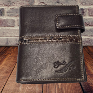 CARTERA PIEL CON BANDA SERPINTE