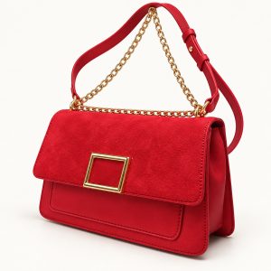BOLSO MD. ESCOLECITA ROJO ANTE