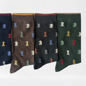 PACK 4 CALCETINES AJEDREZ