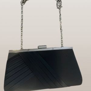 CLUTCH SATEN NEGRO