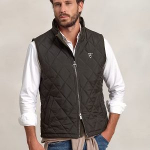 CHALECO ACOLCHADO ROMBOS / CARBON