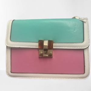 BOLSO DE MANO LEUCOSIE VERDE AGUA