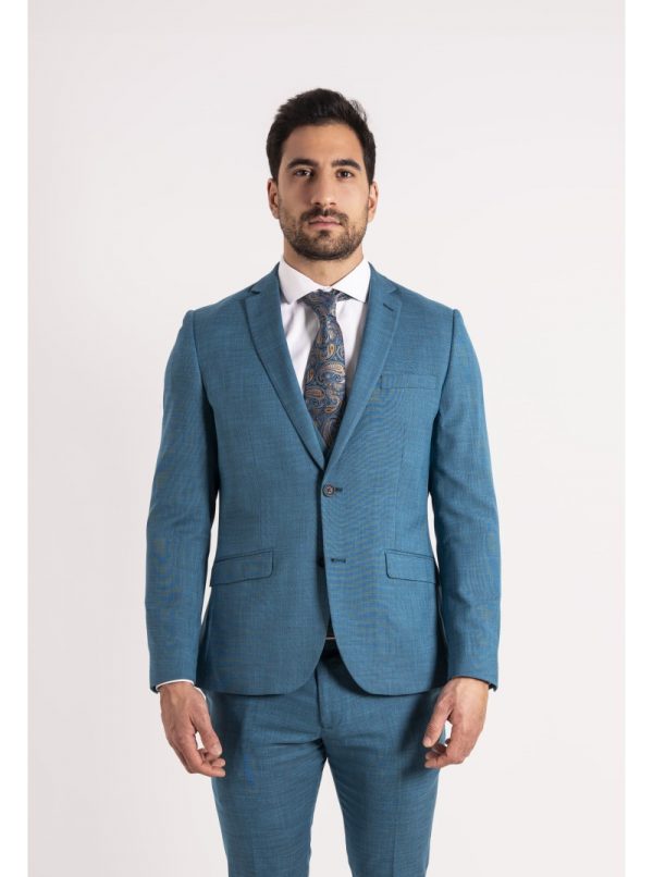 TRAJE CABALLERO DOS PIEZAS  AZUL CLARO