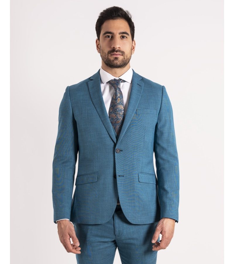 TRAJE CABALLERO DOS PIEZAS  AZUL CLARO