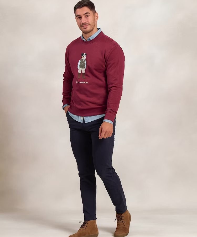 SUDADERA BODEGUERO / BURGUNDY