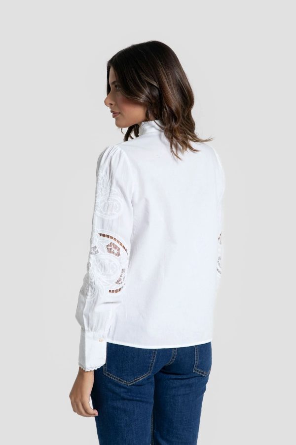 CAMISA PERFORADA CUELLO MAHO - Imagen 4
