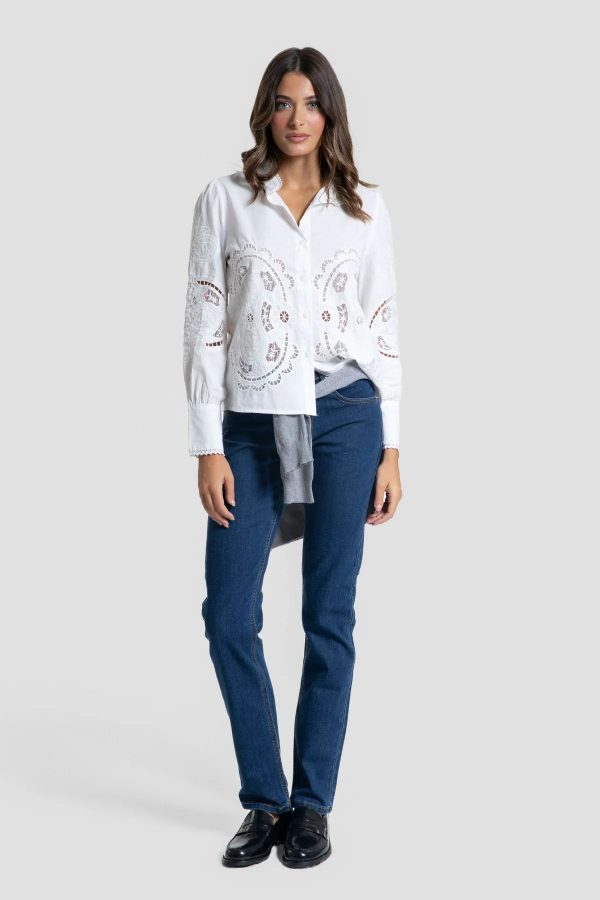 CAMISA PERFORADA CUELLO MAHO - Imagen 3