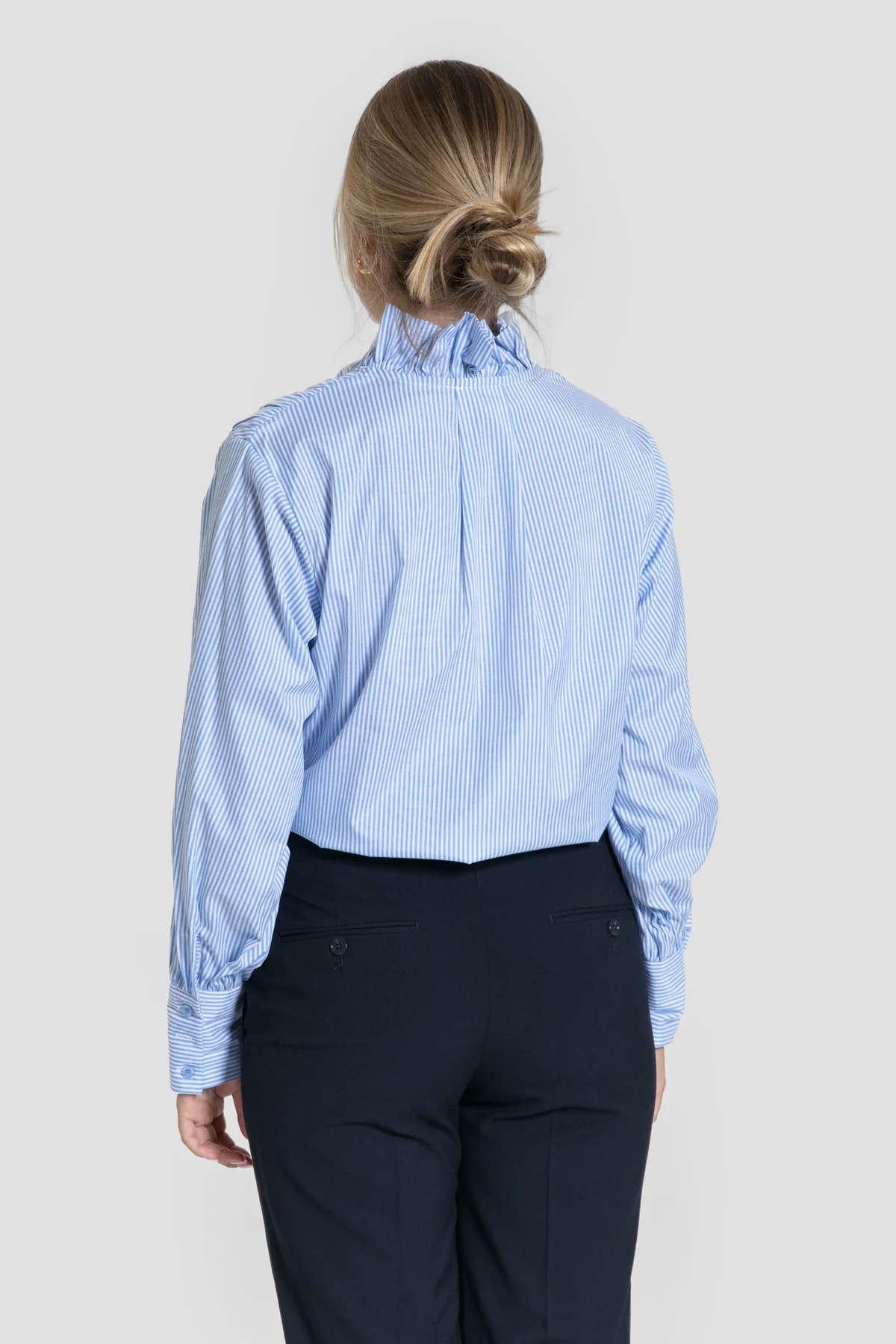 CAMISA DE RAYAS CELESTE - Imagen 2