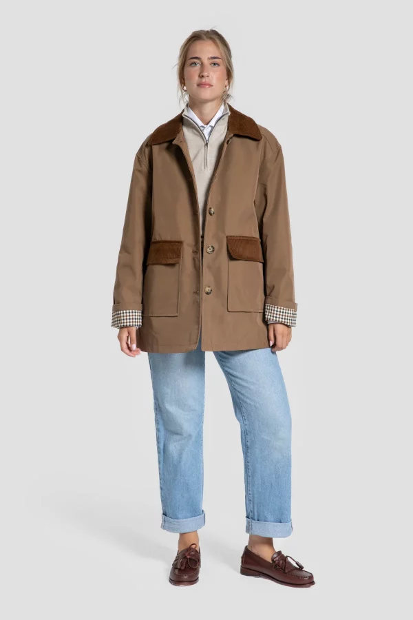 CHAQUETA BOLSILLO PANA CAMEL -HUELLA - Imagen 4