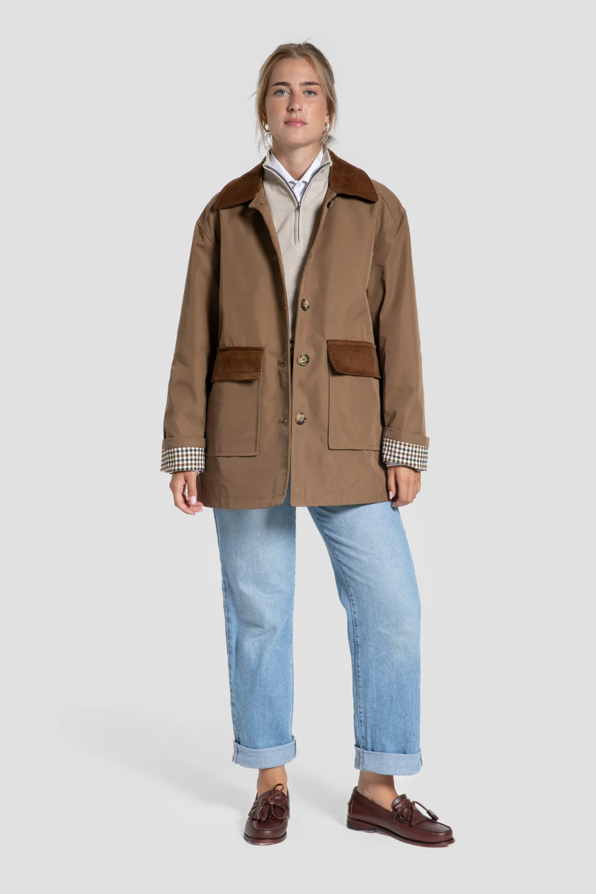 CHAQUETA BOLSILLO PANA CAMEL -HUELLA - Imagen 4