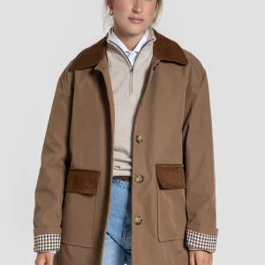 CHAQUETA BOLSILLO PANA CAMEL -HUELLA