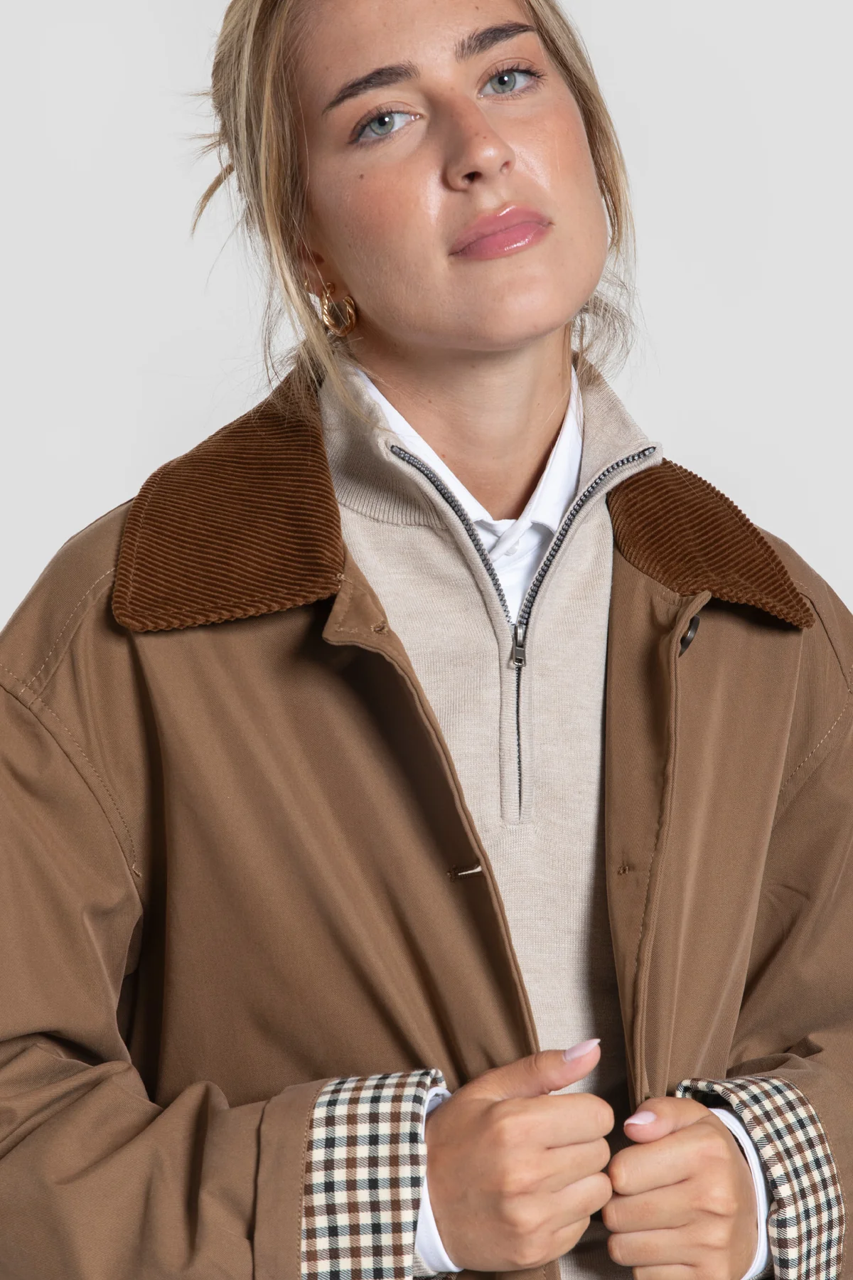 CHAQUETA BOLSILLO PANA CAMEL -HUELLA - Imagen 3