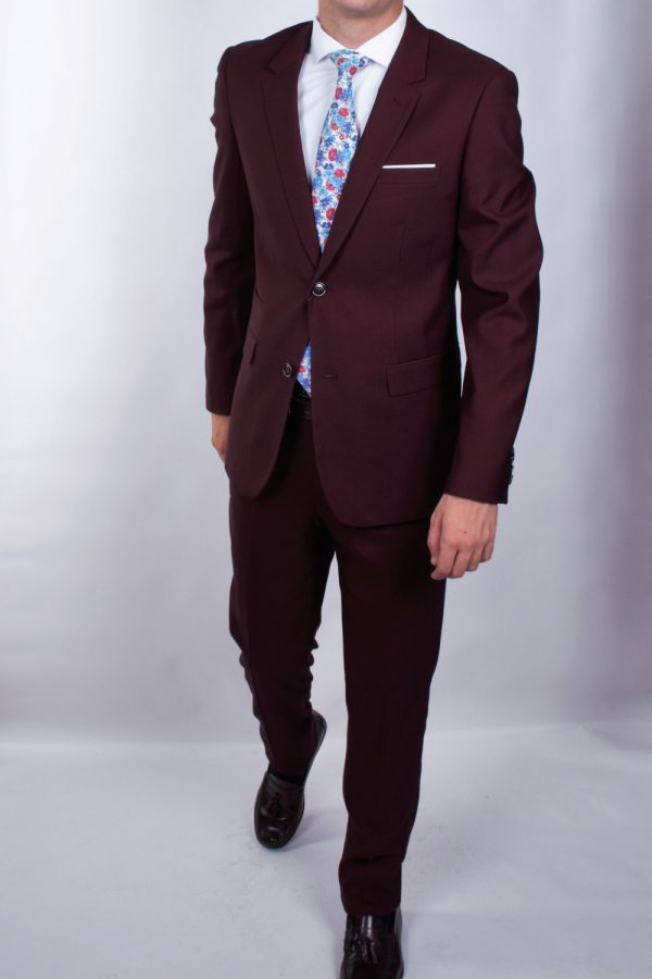 TRAJE NOSTRA ELEGANZA BURDEOS - Imagen 2