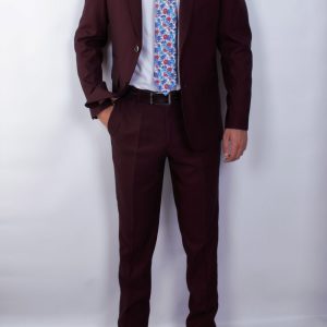 TRAJE NOSTRA ELEGANZA BURDEOS