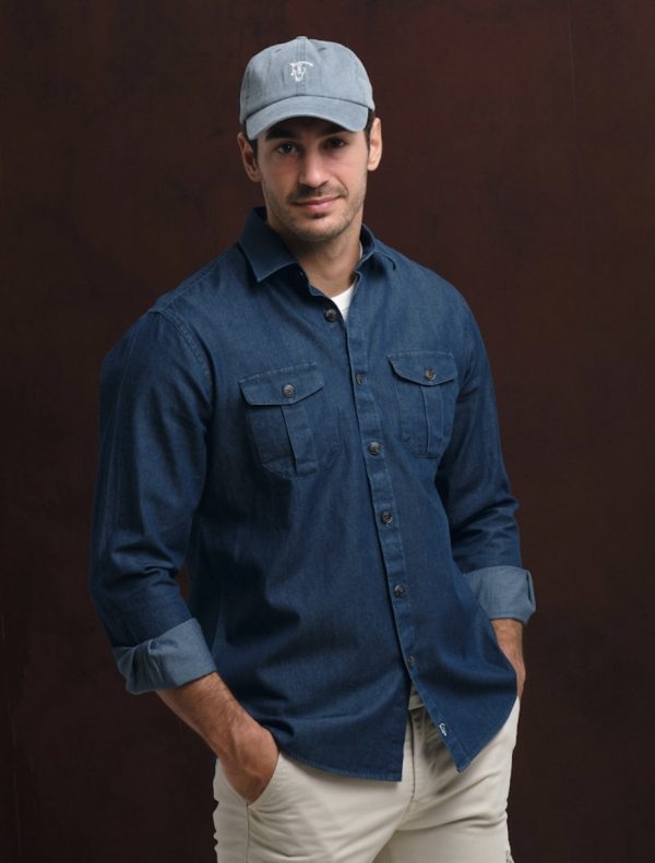 CAMISA DENIM CON BOLSILLO