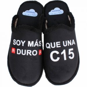 ZAPATILLAS DE CASA SOY MAS DURO QUE UNA C 15
